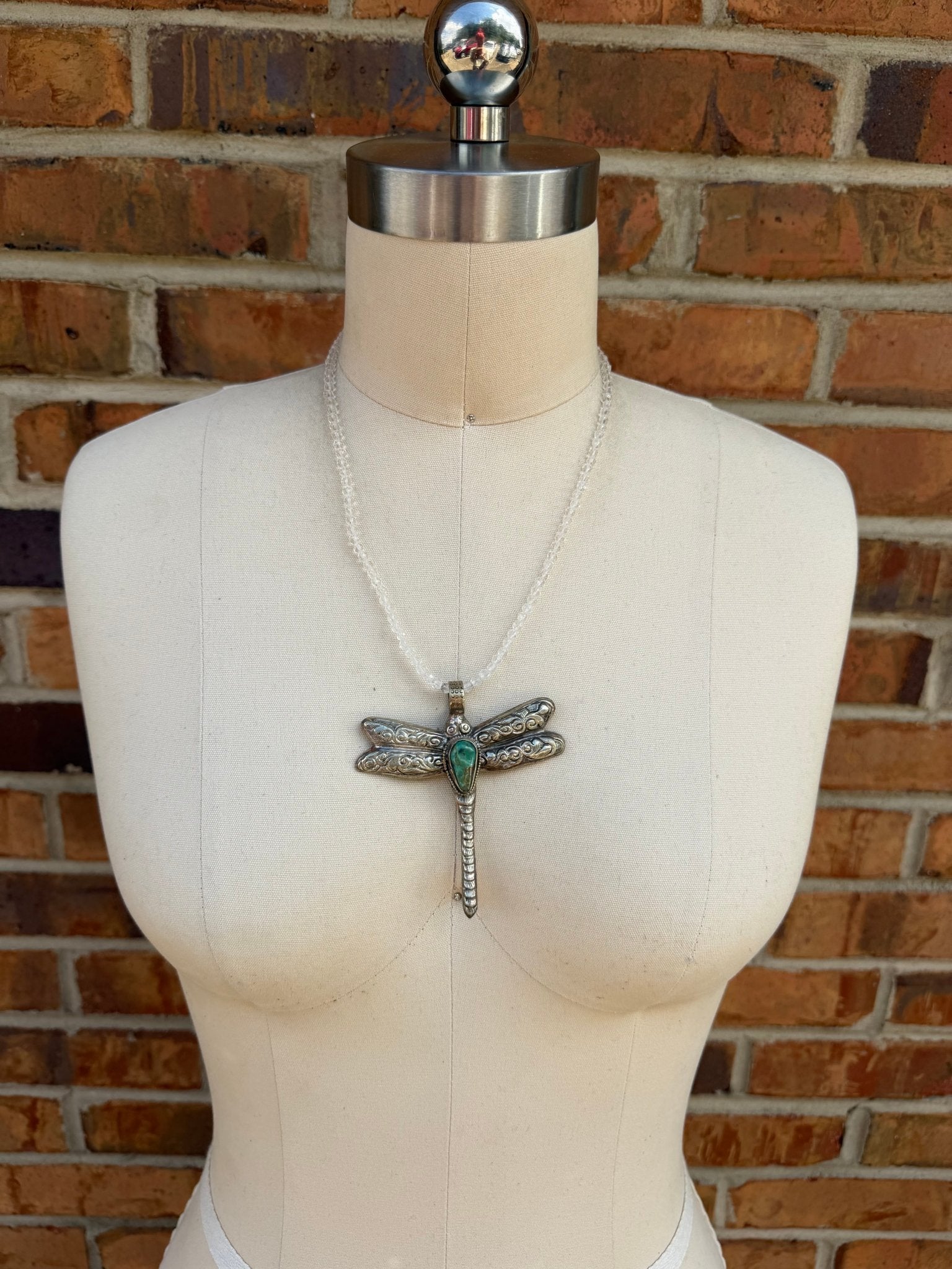 Sale - Crystal w/ Tibetan Silver Pendant - ivyandlavyboutique ivyandlavyboutique
