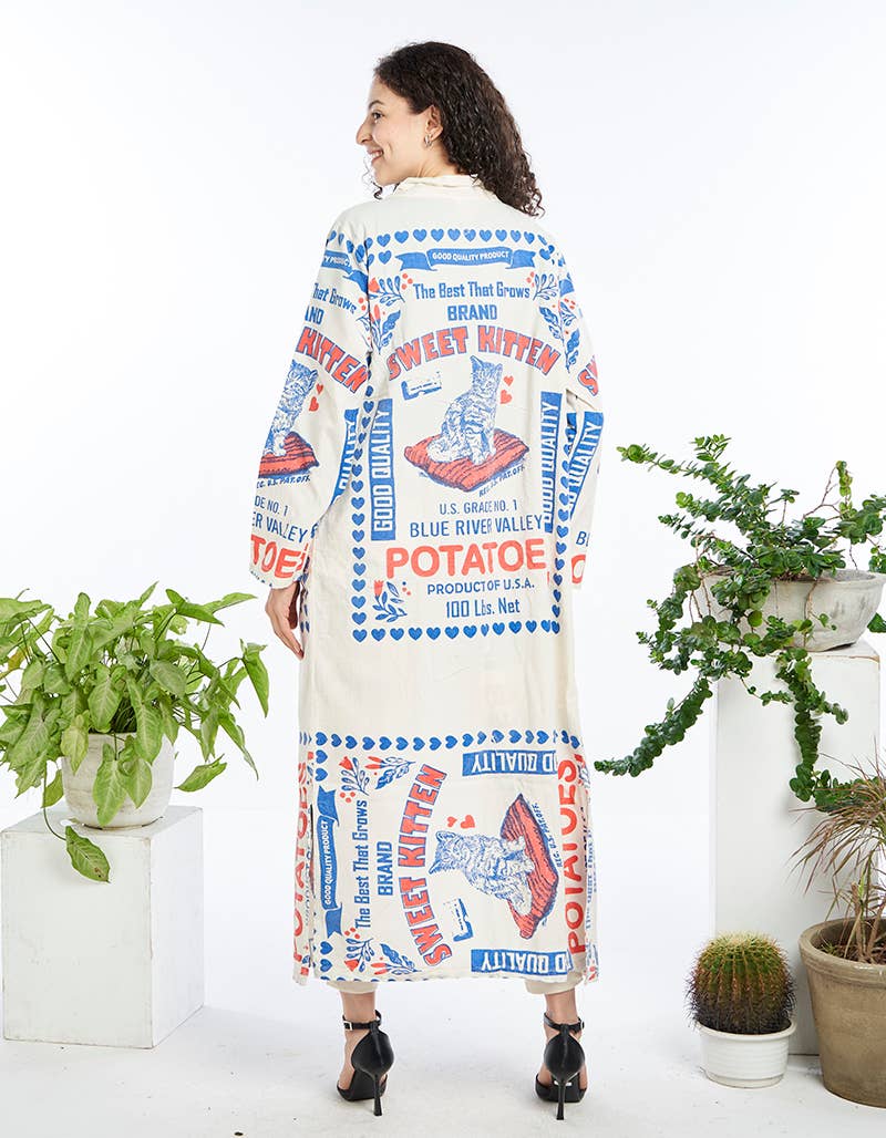 Sale - Kitty WOMENS CLOTHING - COTTON LONG CARDIGAN - ivyandlavyboutique Kathmandu Imports