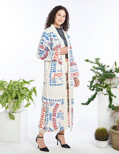 Sale - Kitty WOMENS CLOTHING - COTTON LONG CARDIGAN - ivyandlavyboutique Kathmandu Imports