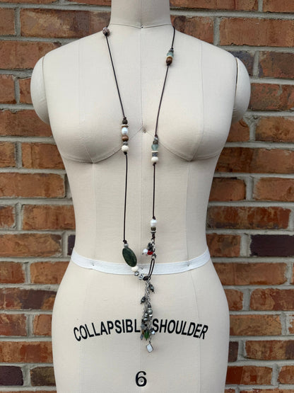 Sale Knotted Leather Necklace - ivyandlavyboutique ivyandlavyboutique