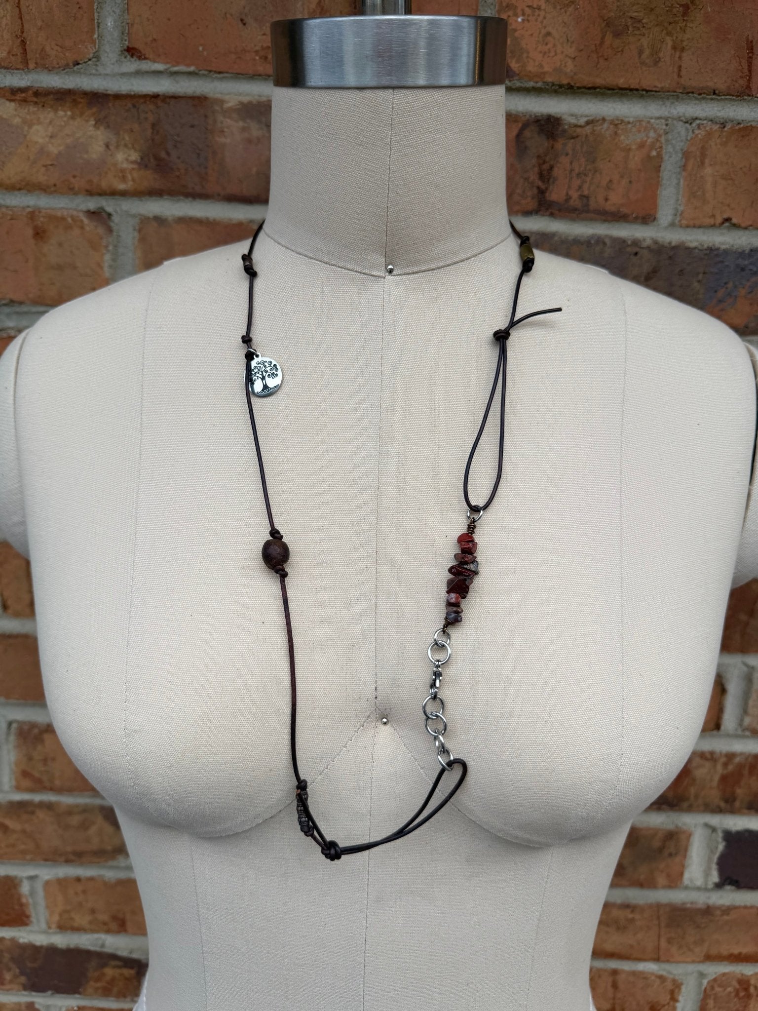 Sale Knotted Leather Wrap Bracelet/Necklace - ivyandlavyboutique ivyandlavyboutique