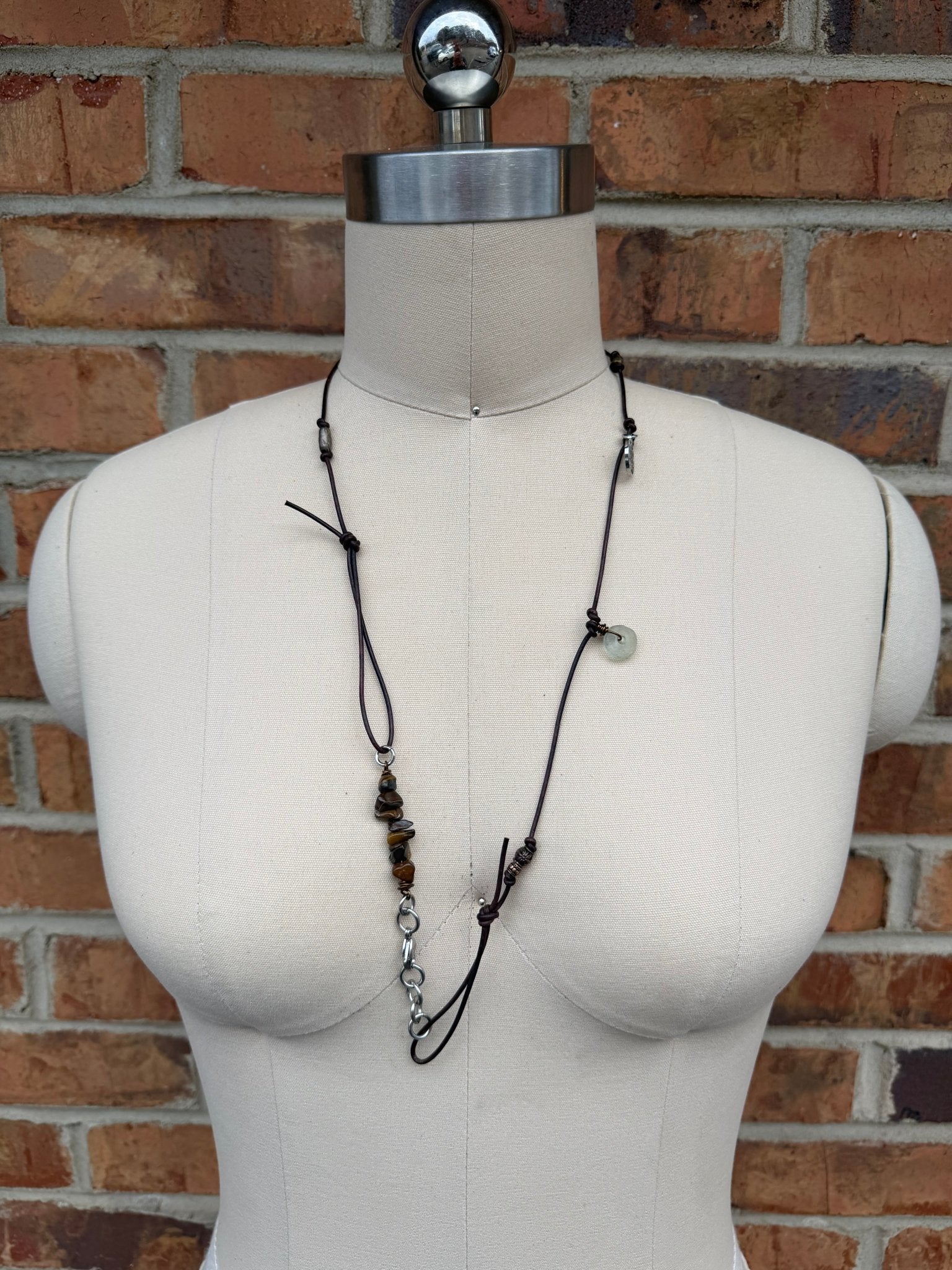 Sale Knotted Leather Wrap Bracelet/Necklace - ivyandlavyboutique ivyandlavyboutique