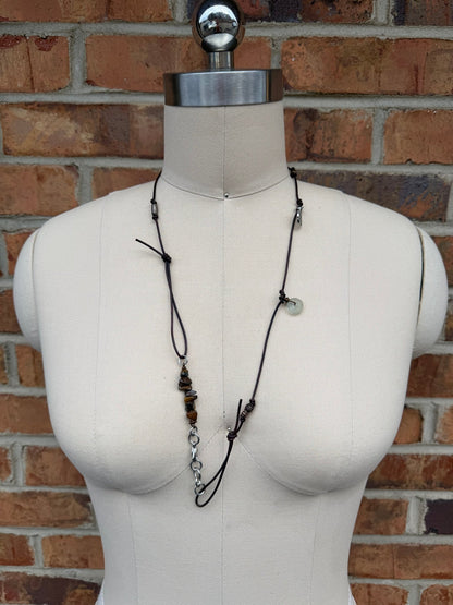Sale Knotted Leather Wrap Bracelet/Necklace - ivyandlavyboutique ivyandlavyboutique