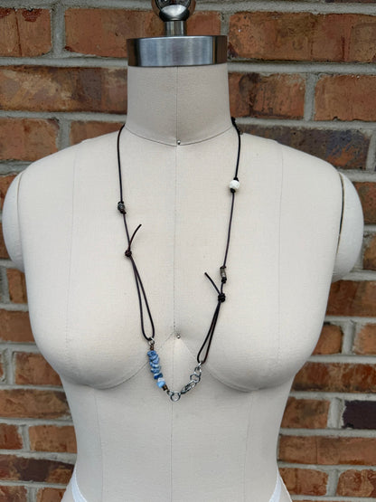 Sale Knotted Leather Wrap Bracelet/Necklace - ivyandlavyboutique ivyandlavyboutique
