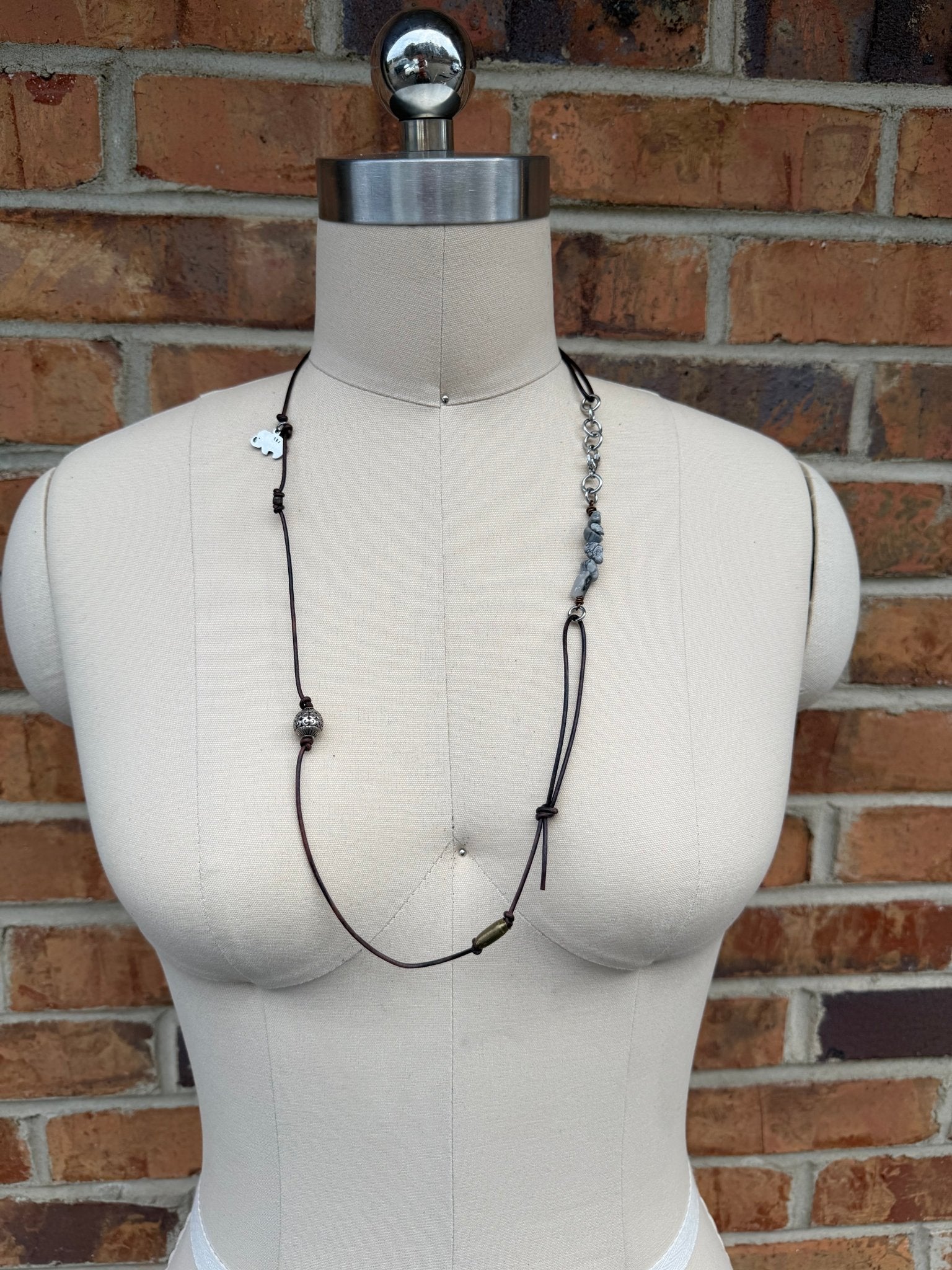 Sale Knotted Leather Wrap Bracelet/Necklace - ivyandlavyboutique ivyandlavyboutique