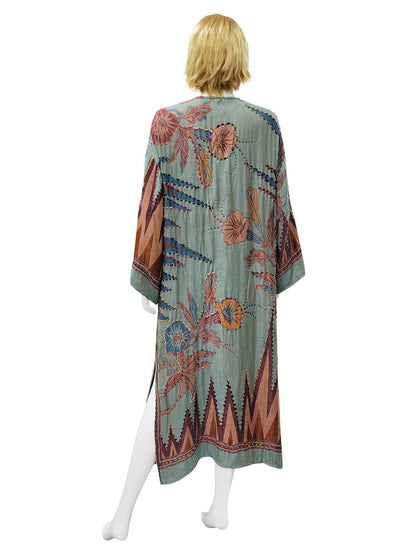Sale - Meghan Seafoam Thick Stitch Duster - ivyandlavyboutique Raj Trading & Imports (USA) Inc.