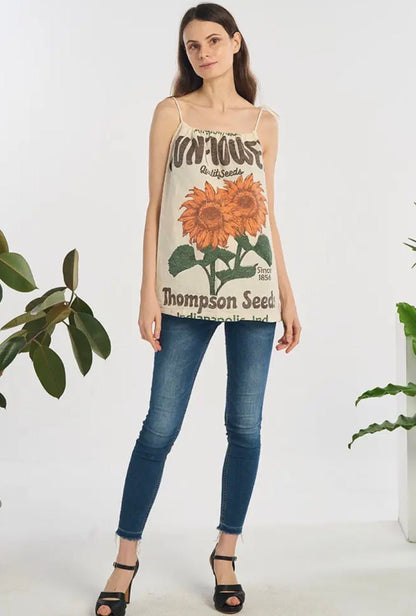 Sale - Sunflower Tank - ivyandlavyboutique Kathmandu Imports
