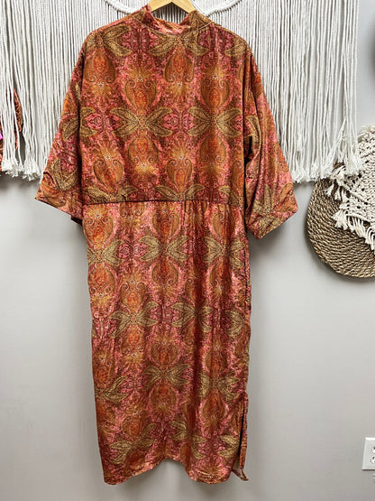 Sale - The Karma Velvet Printed Kimono w/ Tie - ivyandlavyboutique Karma Highway