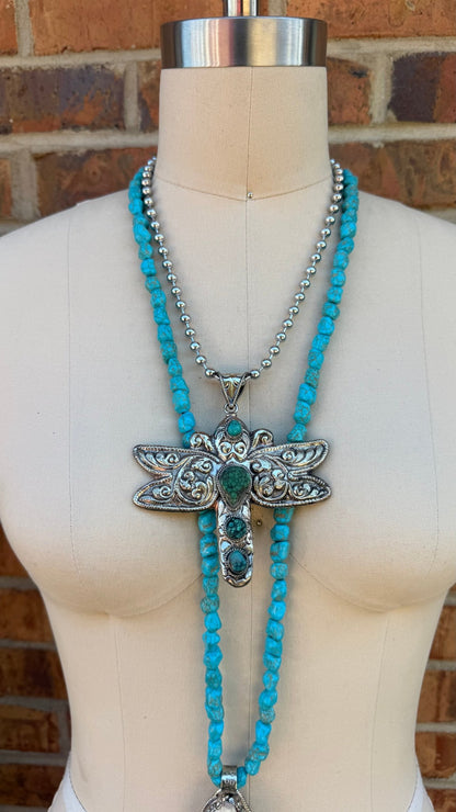 Sassy Dragonfly Necklace - Boho Wanderlust Boutique Boho Wanderlust Boutique