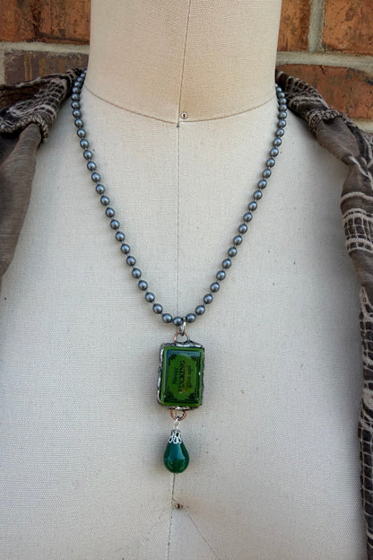Sassy Mahjong Tile Necklace Style 6 - ivyandlavyboutique Spirit Lala
