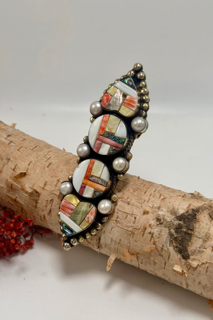 Sea Hearts Stacked Shell Ring - ivyandlavyboutique ivyandlavyboutique