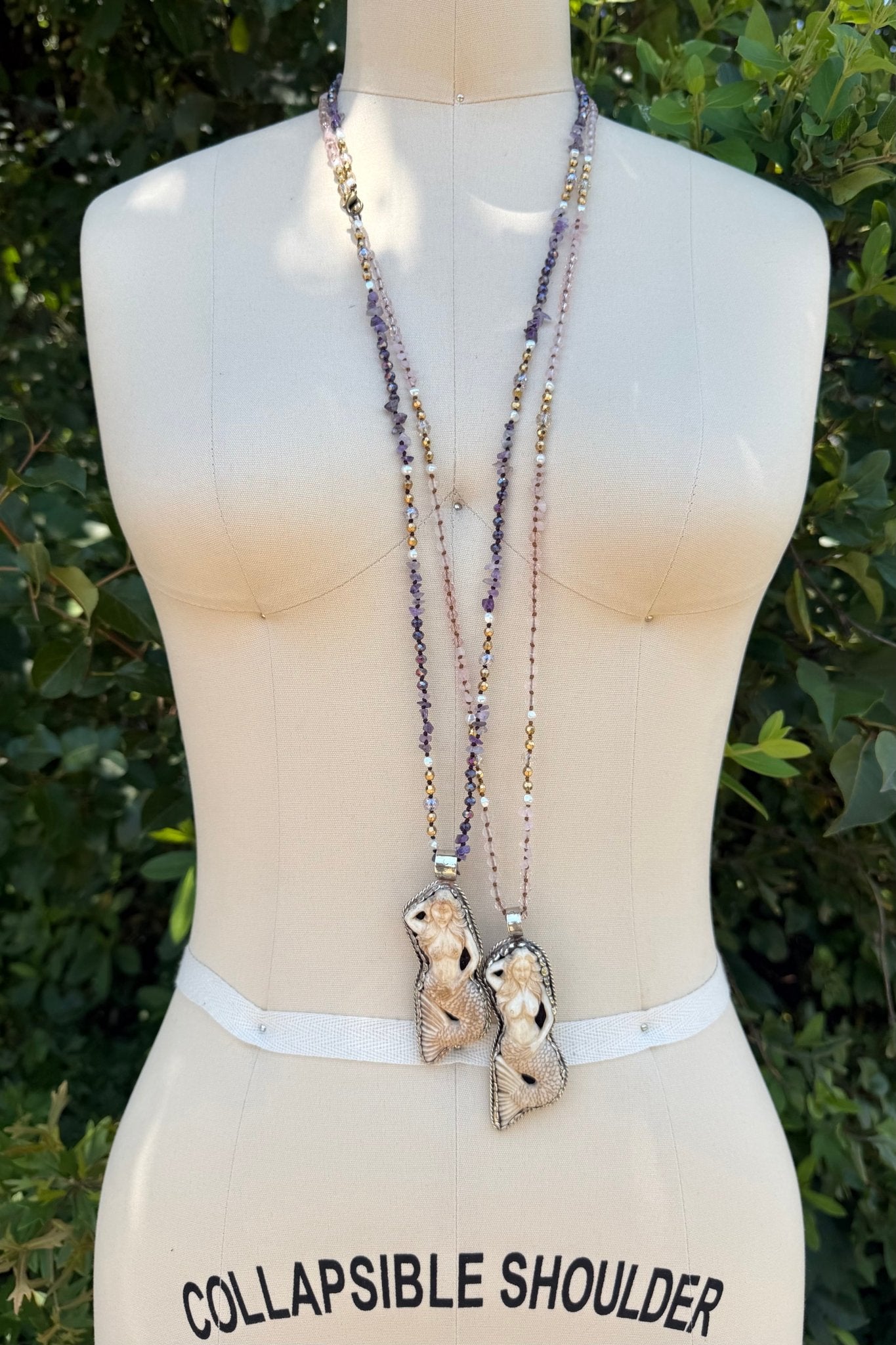 Sea Maiden Mermaid Long Drop Necklace - ivyandlavyboutique ivyandlavyboutique
