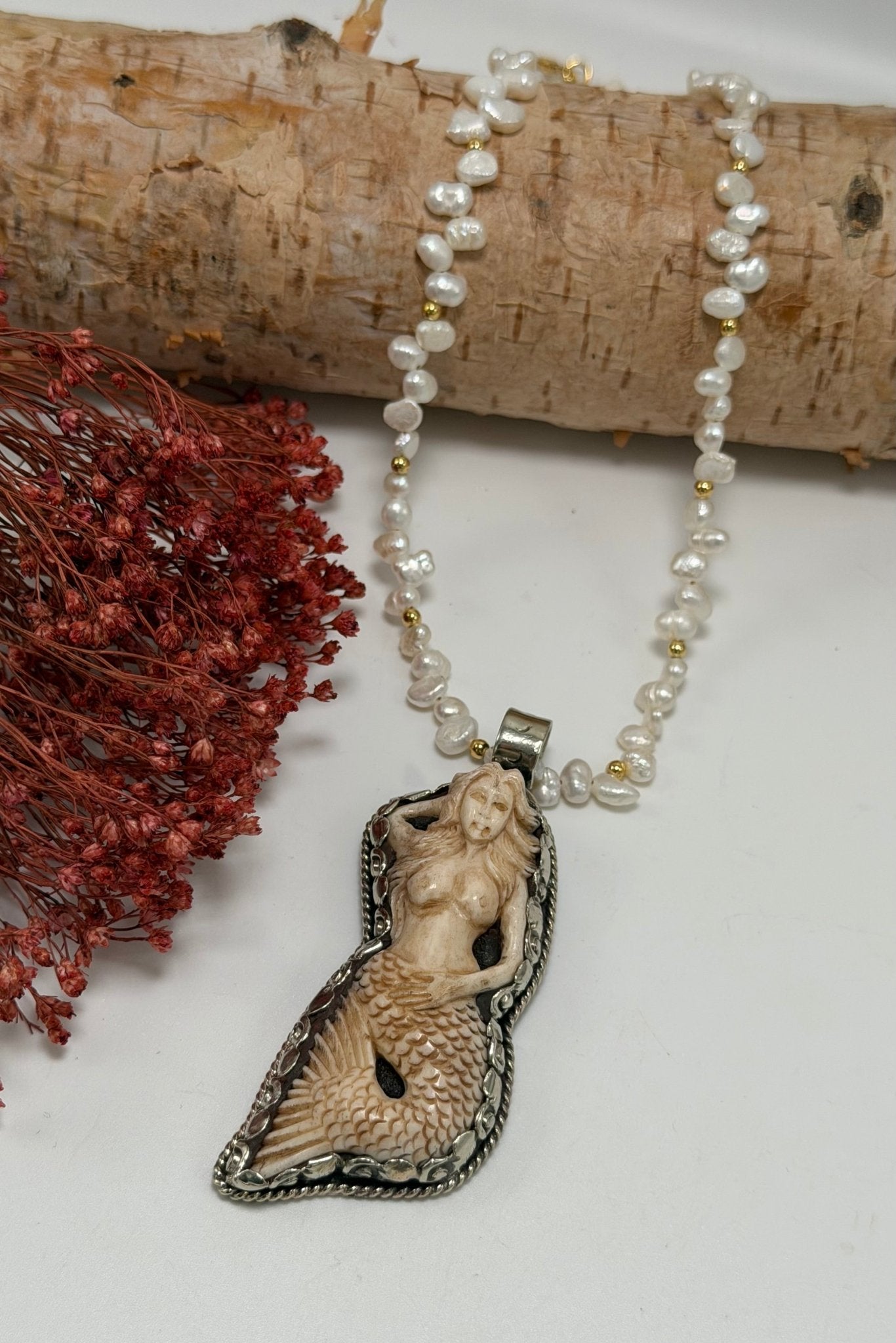 Sea Mist Mermaid Freshwater Pearl Choker - ivyandlavyboutique ivyandlavyboutique