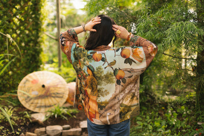 Secret Garden Pixie Duster Cropped Kimono w/ Swan - ivyandlavyboutique Market of Stars