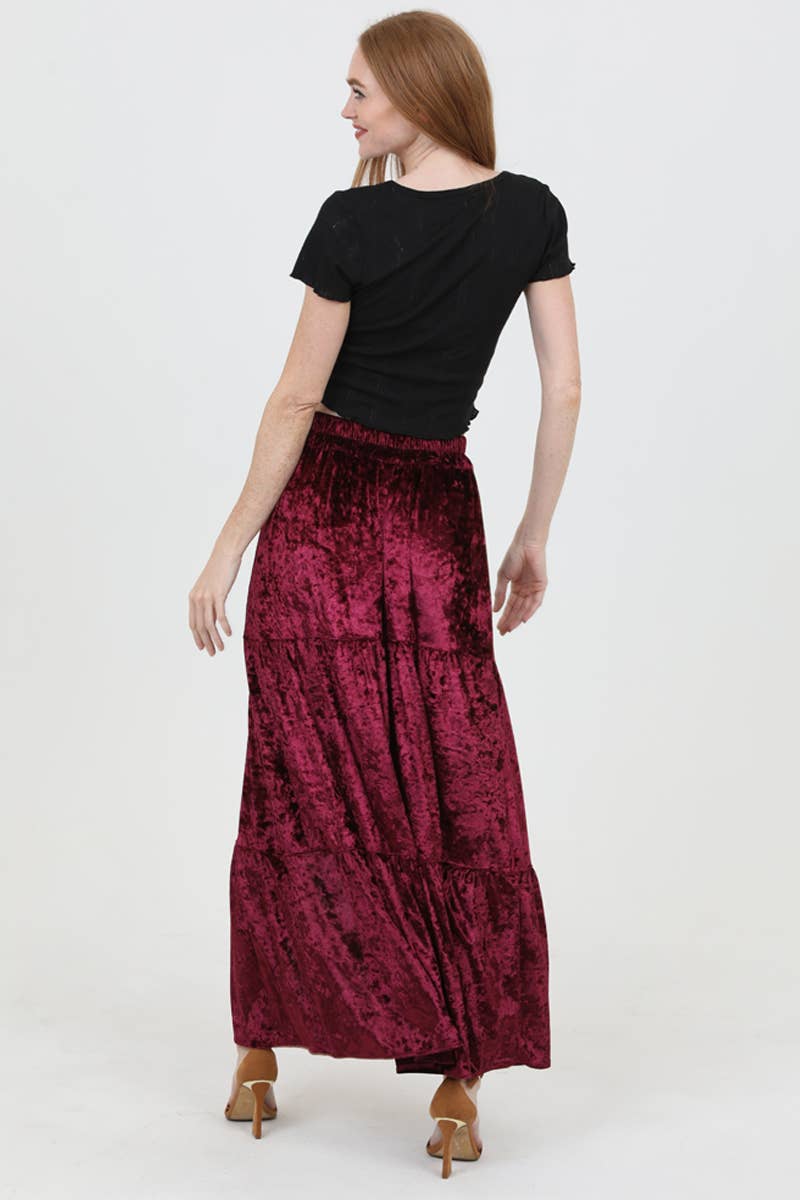 Seeing RED Crushed Velvet Maxi - ivyandlavyboutique ANGIE