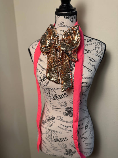 SEQUIN BOW TIE JABOT : STARLIT - ivyandlavyboutique The Curated Raven