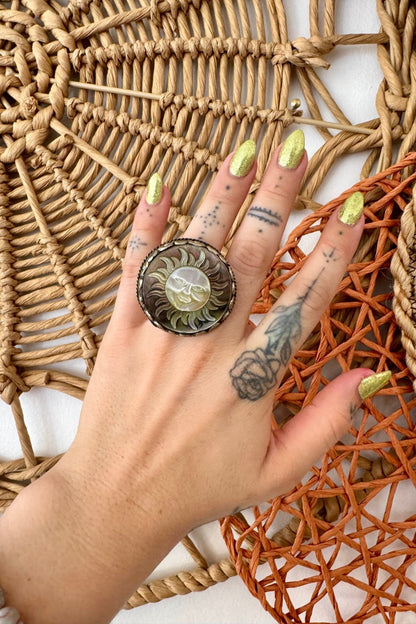 Shades of the Sun Circle Ring - ivyandlavyboutique ivyandlavyboutique