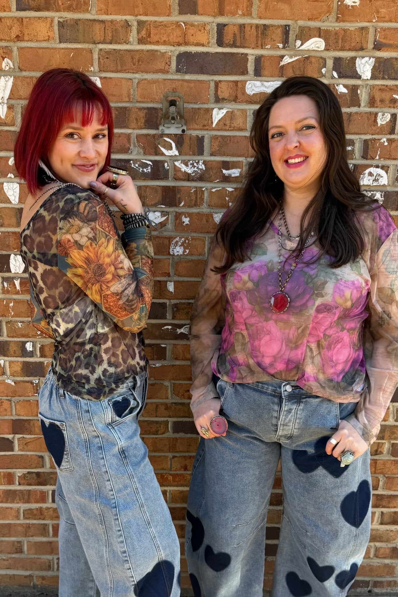 Sheer Animal Print top - ivyandlavyboutique A Rare Bird Shop