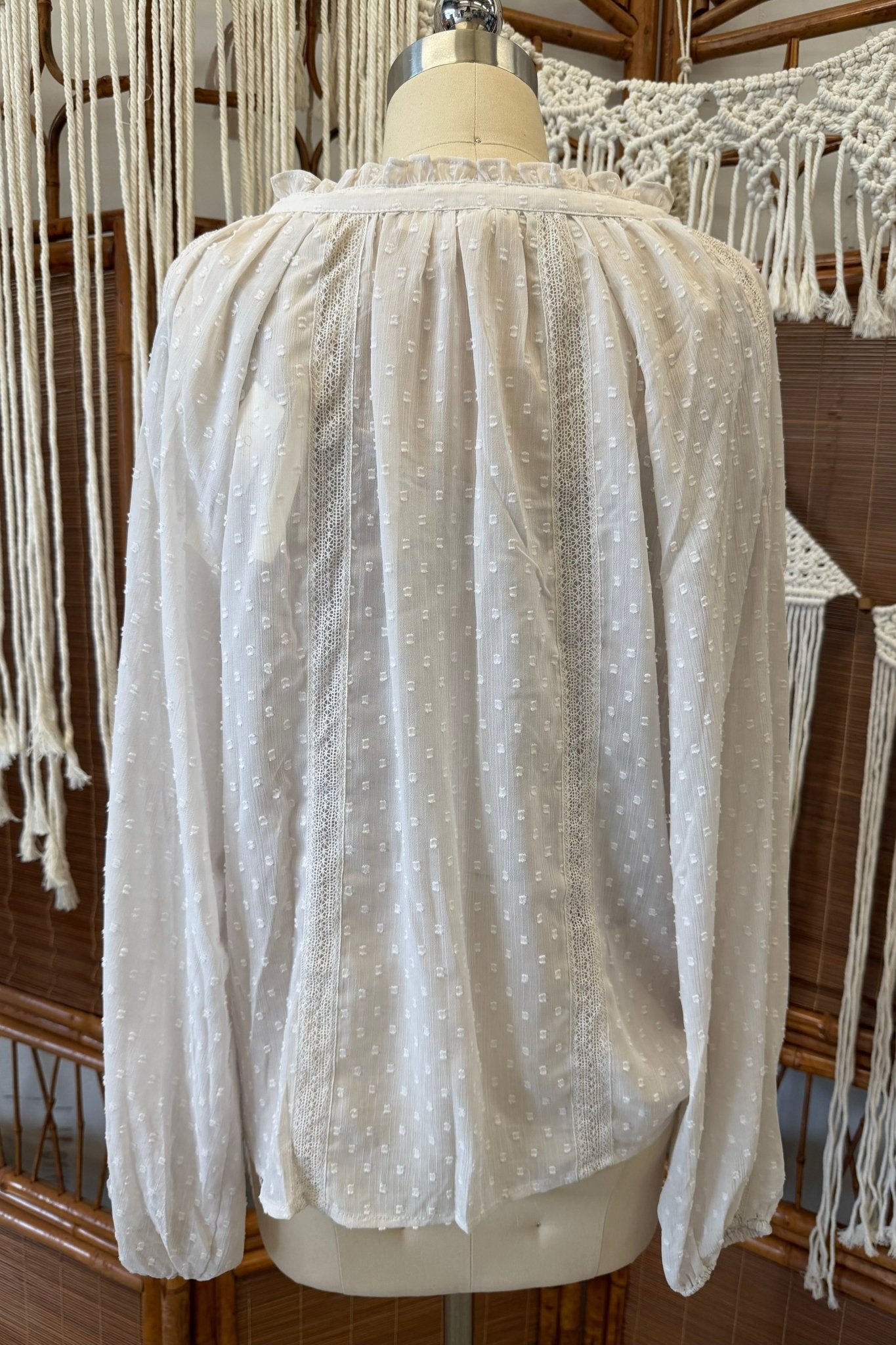 Sheer Top With Tank Blouse I 13725 - ivyandlavyboutique Love Stitch