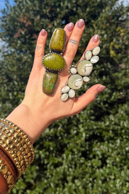 Shell Stack 2 Ring - ivyandlavyboutique ivyandlavyboutique