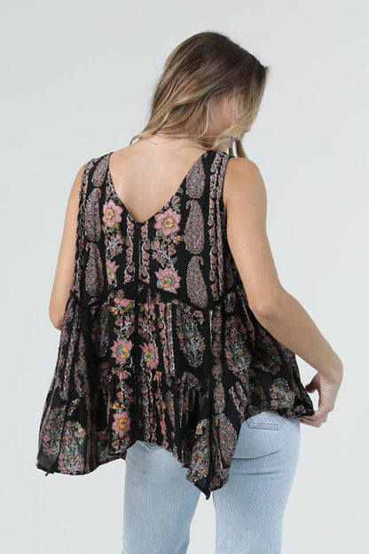 Shelly Printed Simple Cami - ivyandlavyboutique ANGIE