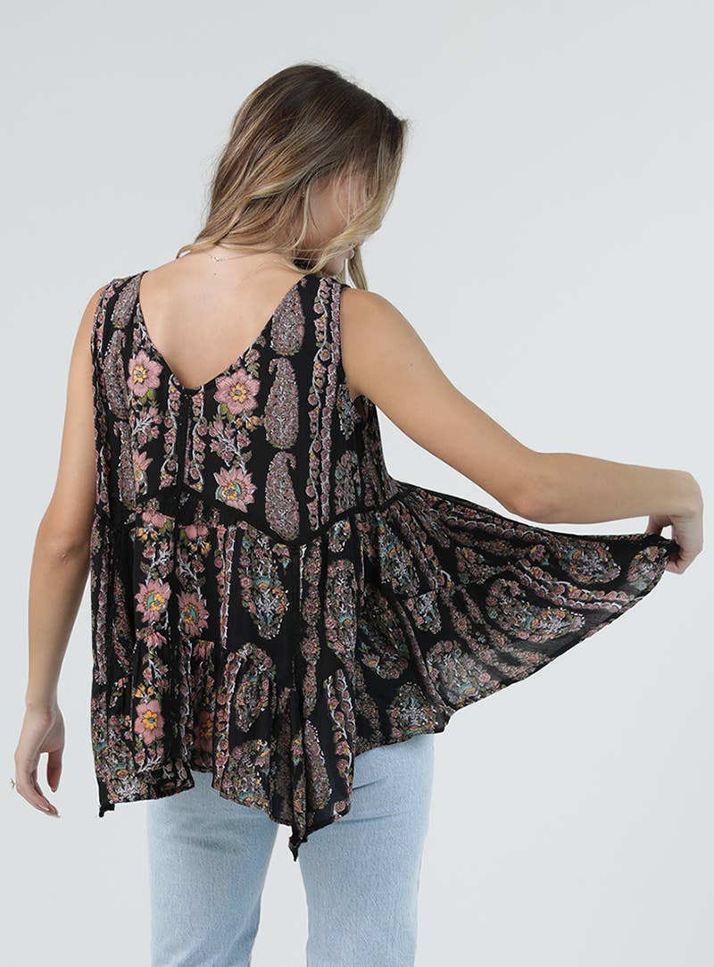 Shelly Printed Simple Cami - ivyandlavyboutique ANGIE