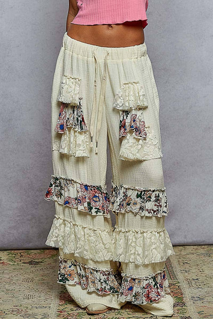 She’s Got Sass Ruffle Leg Pant - ivyandlavyboutique Pol Clothing