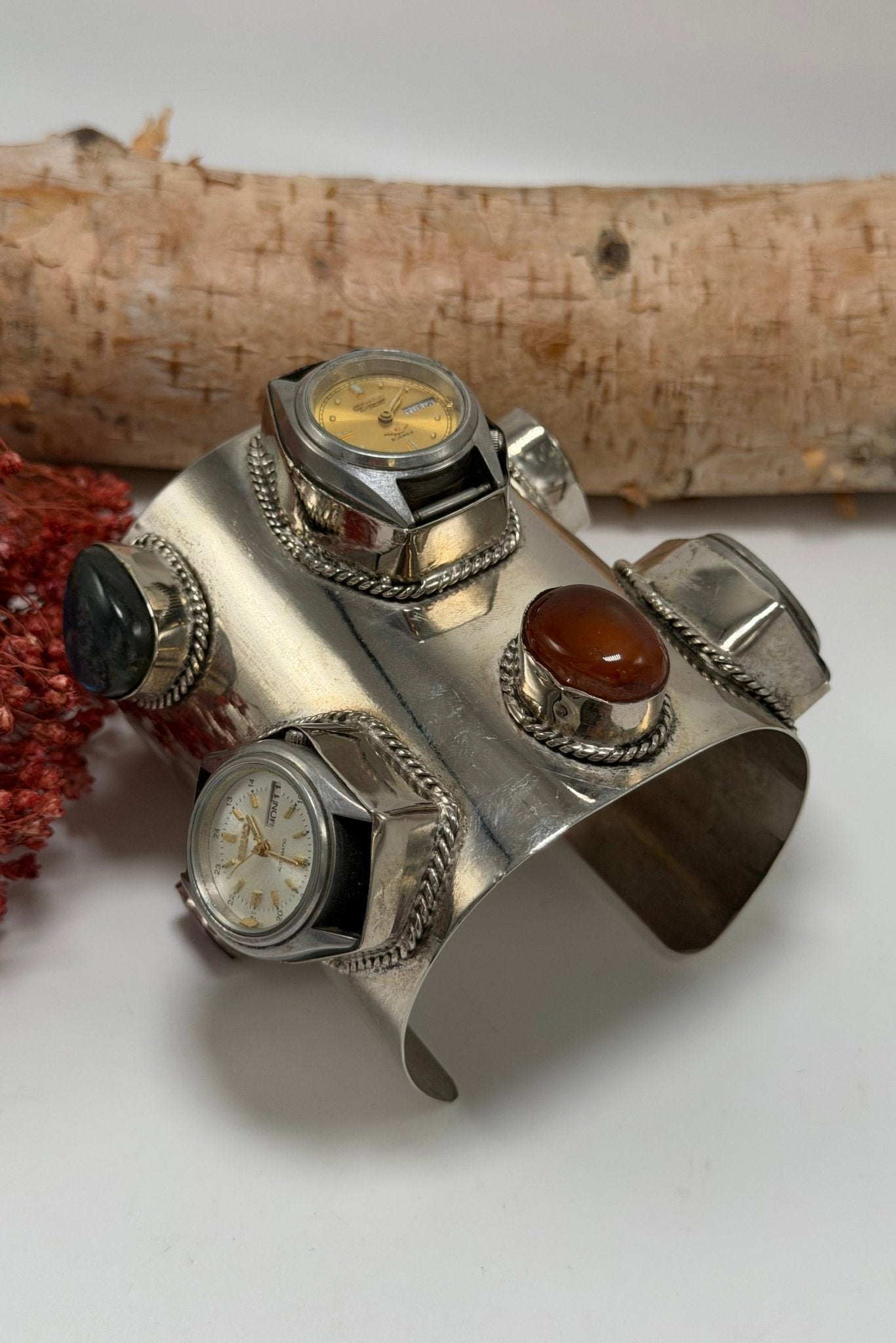 She’s Never Late 8 Piece Watch Cuff - ivyandlavyboutique ivyandlavyboutique