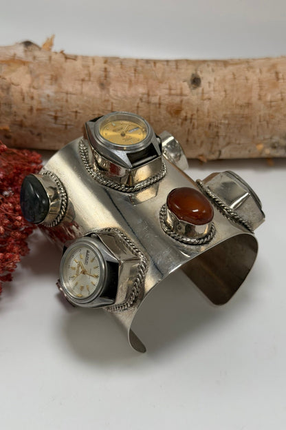 She’s Never Late 8 Piece Watch Cuff - ivyandlavyboutique ivyandlavyboutique