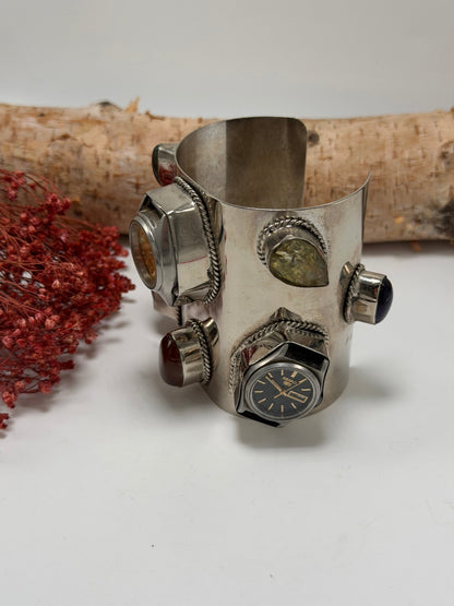 She’s Never Late 8 Piece Watch Cuff - ivyandlavyboutique ivyandlavyboutique