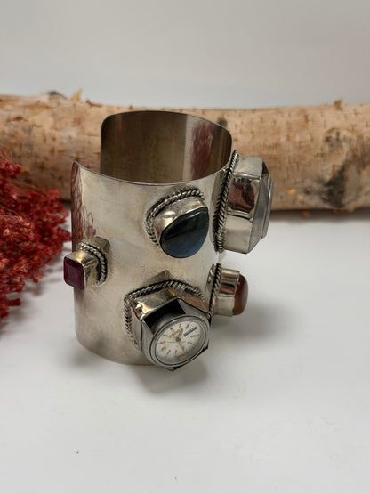 She’s Never Late 8 Piece Watch Cuff - ivyandlavyboutique ivyandlavyboutique