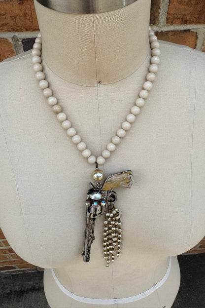 Shoot Em Gone Necklace - ivyandlavyboutique Gypsy South
