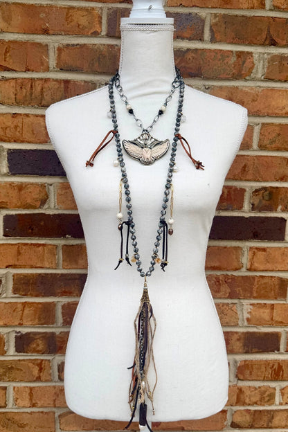 Show Stopper Handcrafted Necklace - ivyandlavyboutique ivyandlavyboutique