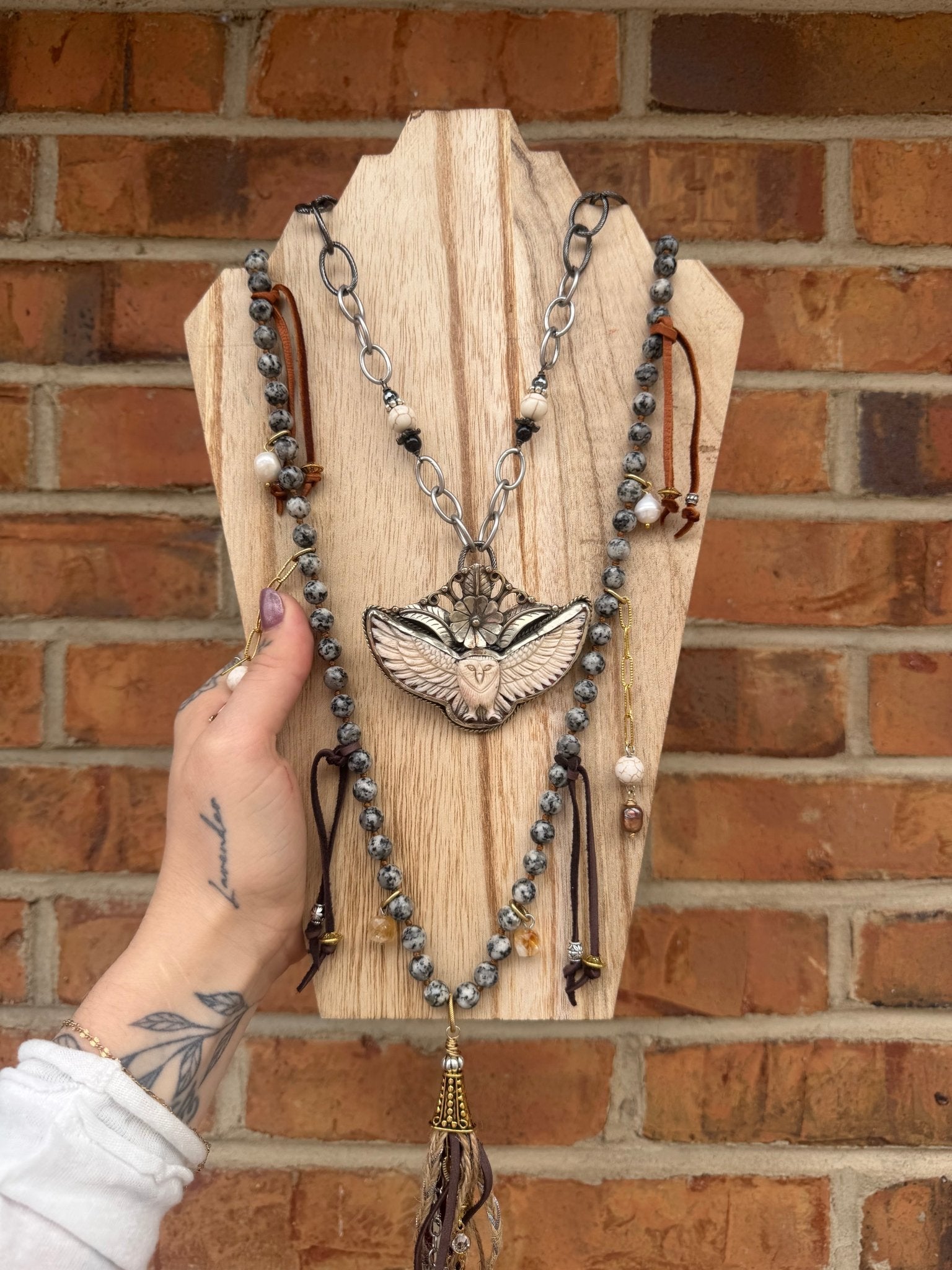 Show Stopper Handcrafted Necklace - ivyandlavyboutique ivyandlavyboutique