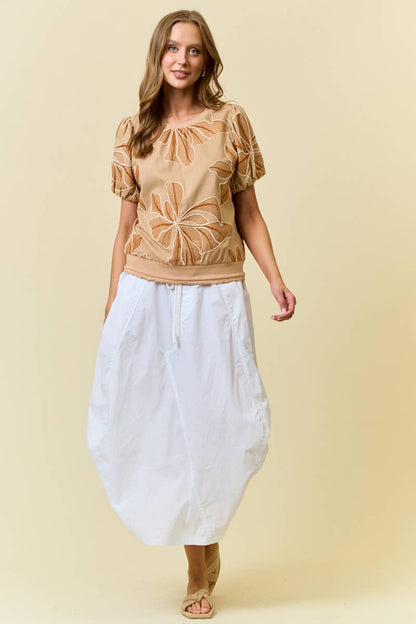 SIDE TUCK DETAIL MIDI SKIRT - ivyandlavyboutique Doe and Rae