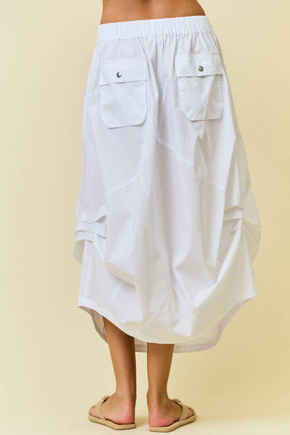 SIDE TUCK DETAIL MIDI SKIRT - ivyandlavyboutique Doe and Rae