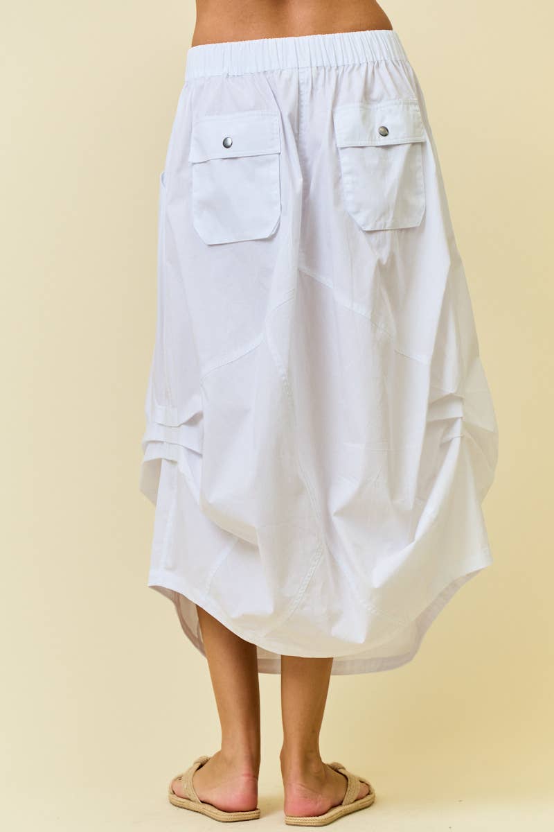 SIDE TUCK DETAIL MIDI SKIRT - ivyandlavyboutique Doe and Rae