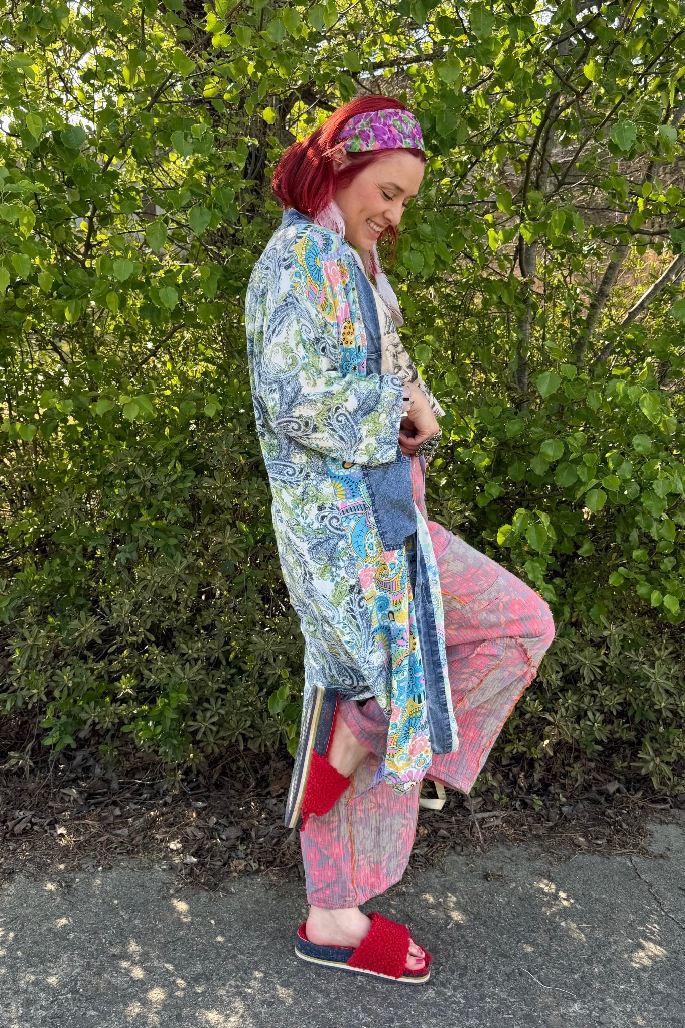 Simple Days Paisley Cardigan - ivyandlavyboutique Blue Velvet