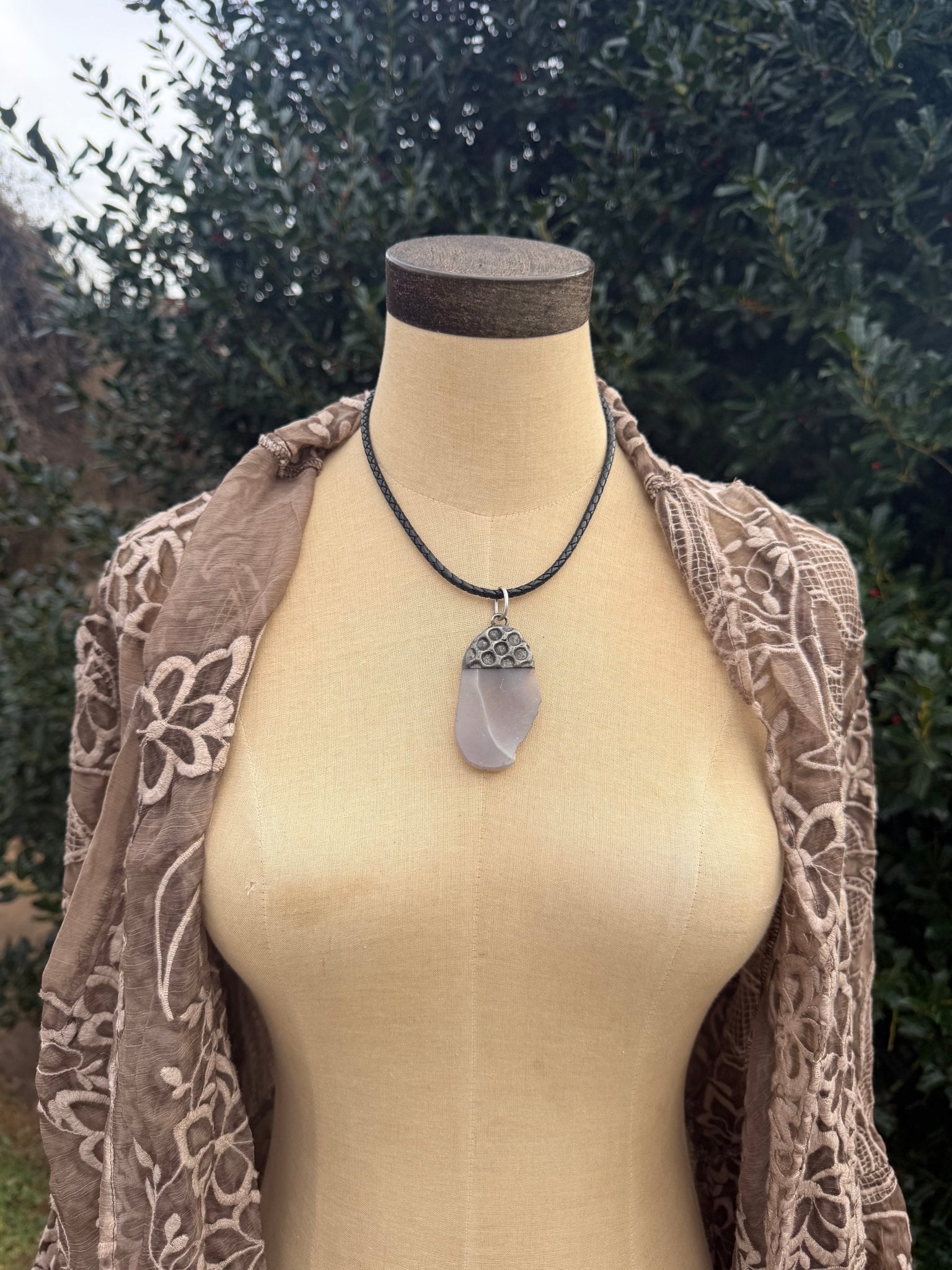 Simple Slab Stone Choker Necklace - ivyandlavyboutique ivyandlavyboutique