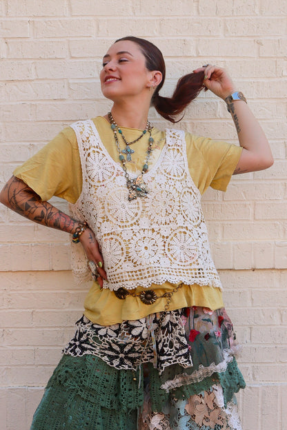 Simple & Sweet Crochet Top - ivyandlavyboutique Pol Clothing