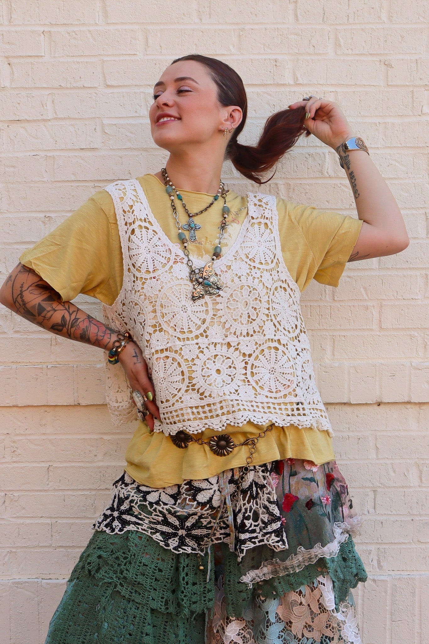 Simple & Sweet Crochet Top - ivyandlavyboutique Pol Clothing