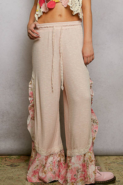 Simple Swing Ruffle Pant - ivyandlavyboutique Pol Clothing