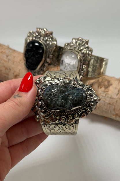 Skull Epic Cuff - ivyandlavyboutique ivyandlavyboutique