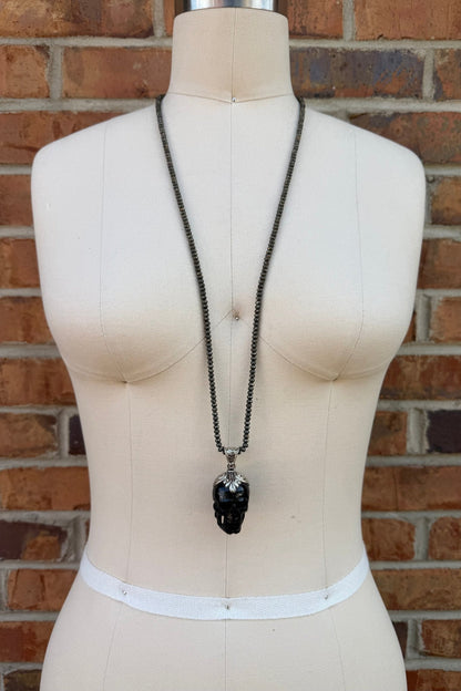 Skully Necklace - ivyandlavyboutique ivyandlavyboutique