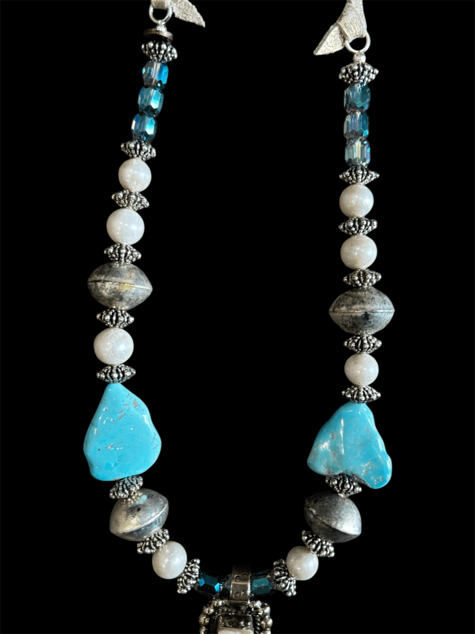 Sleeping Beauty Cross Necklace - ivyandlavyboutique A Rare Bird Shop