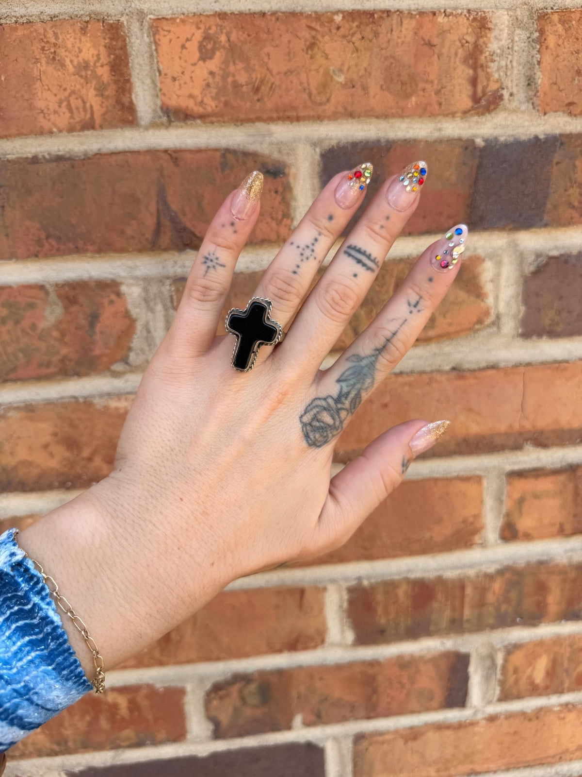 Small Cross Ring - ivyandlavyboutique ivyandlavyboutique