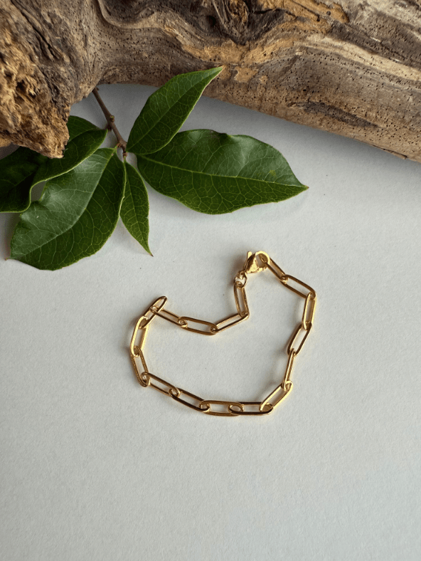 Small Square Link Gold Bracelet - ivyandlavyboutique Spirit Lala