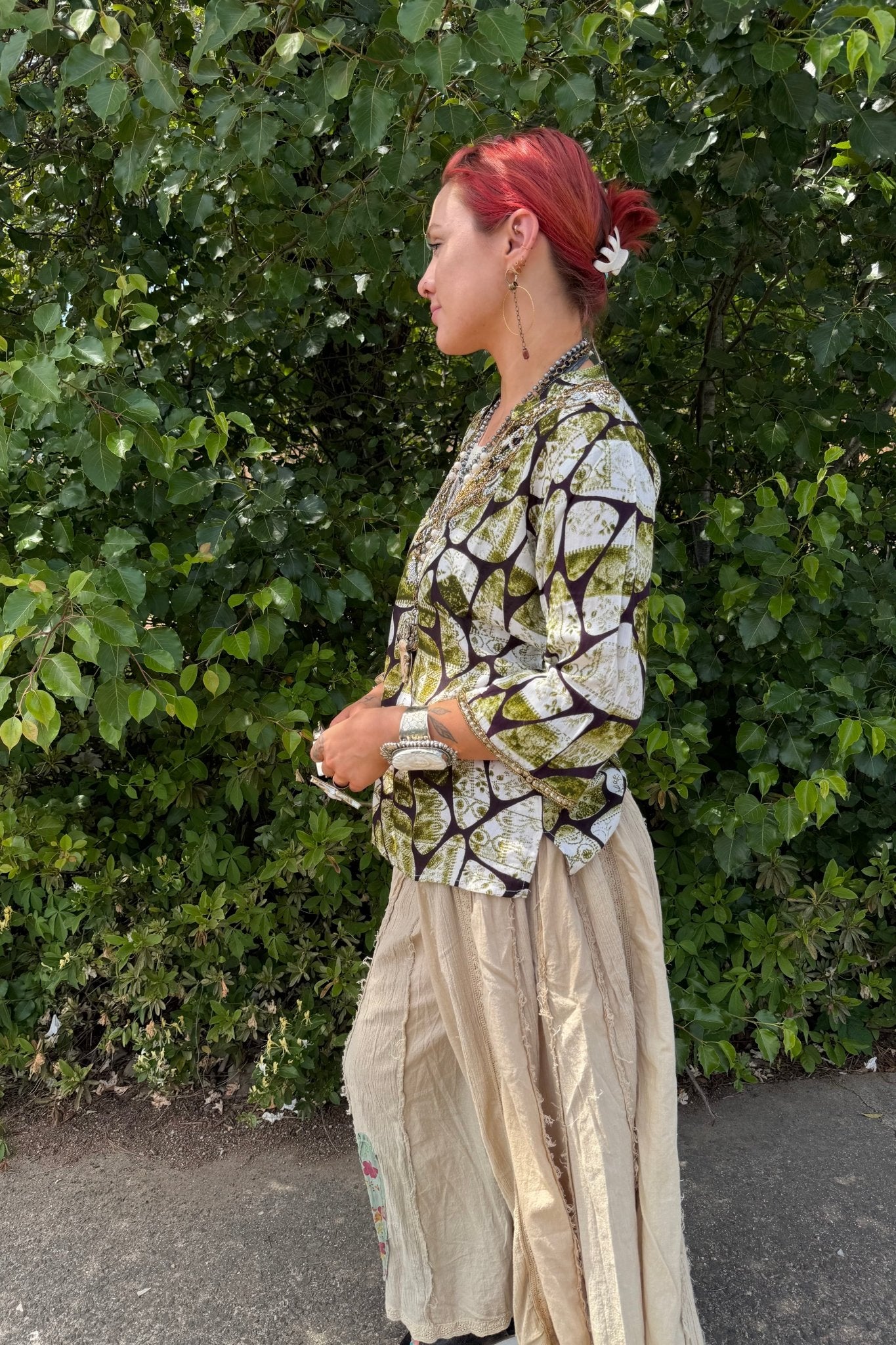 Snake Skin Jeweled Top - ivyandlavyboutique LA Skirts