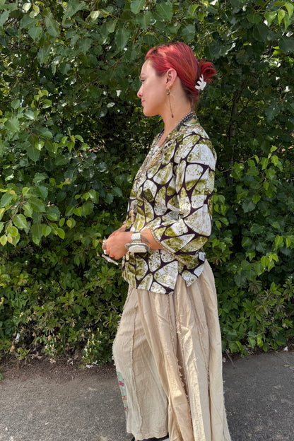 Snake Skin Jeweled Top - ivyandlavyboutique LA Skirts