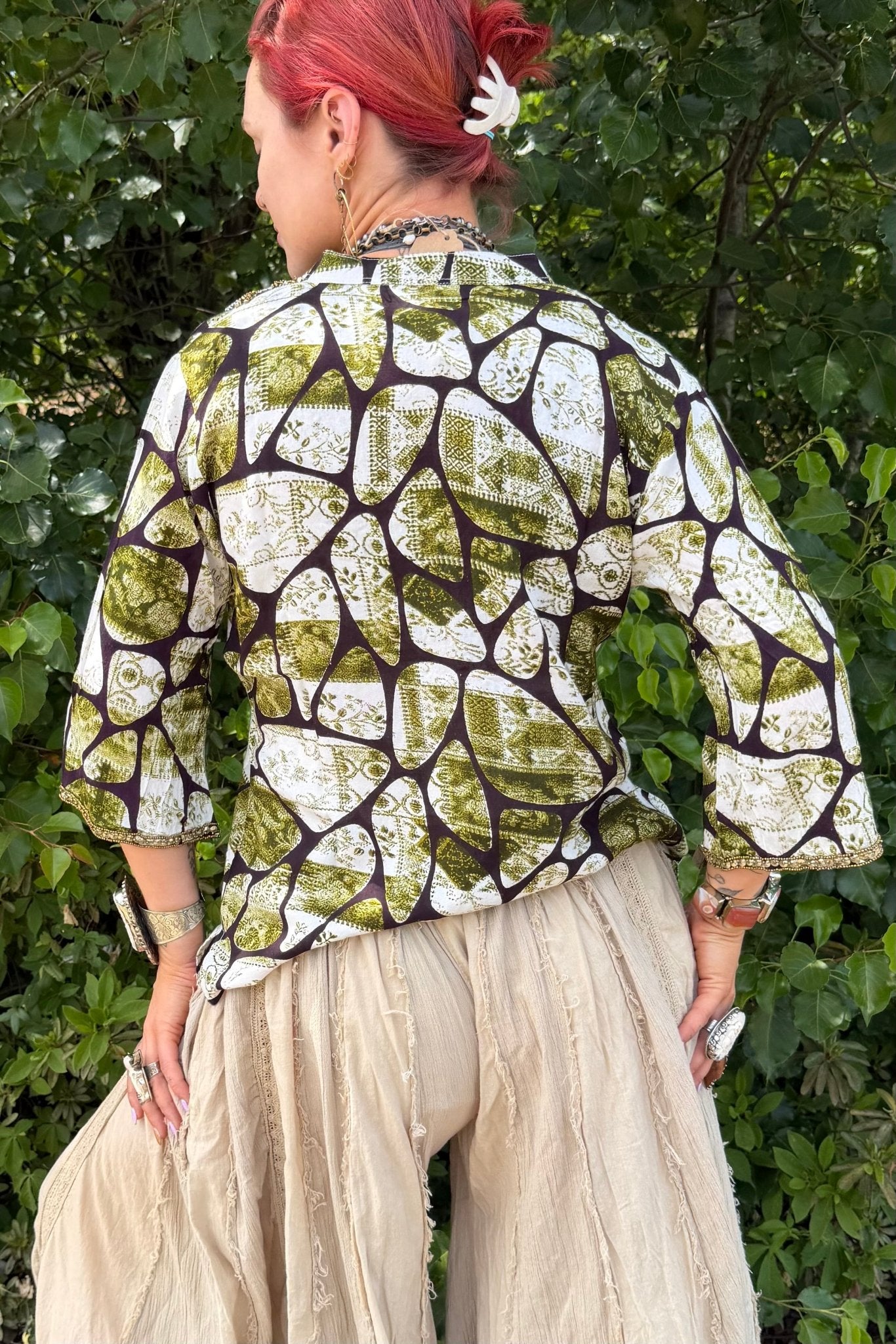 Snake Skin Jeweled Top - ivyandlavyboutique LA Skirts